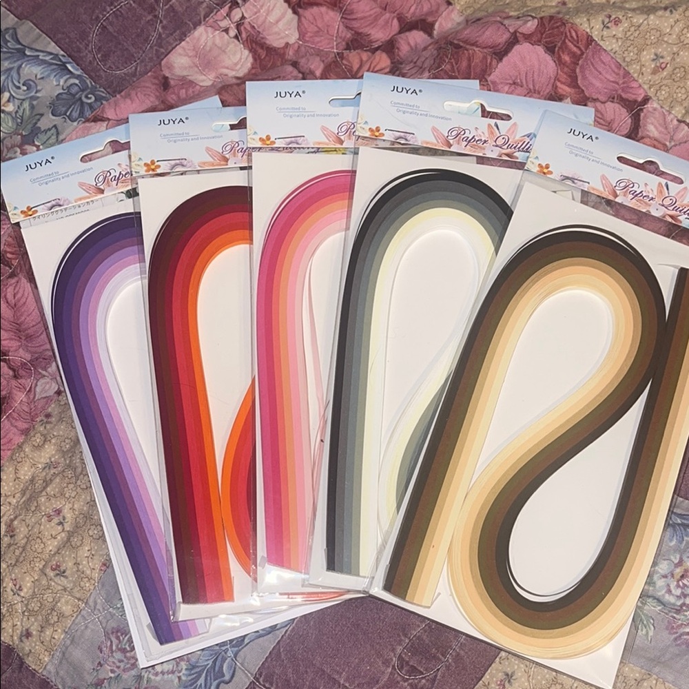 JUYA Paper Quilling Strips - Multicolor Set
